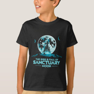 Camiseta Citação Retro O Ascenso e Queda da Lua de Sanctuar