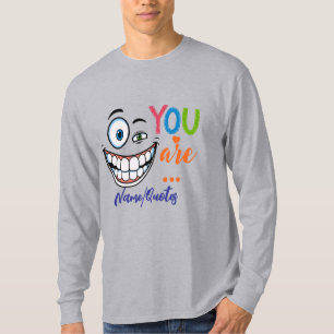 Camiseta Citação Sarcástica Minimalista