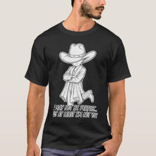 Camiseta Citação Sassy de Auto-Consciência "Eu posso não se