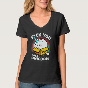 Camiseta Citação Sassy de Gato Unicórnio Animal Fofo