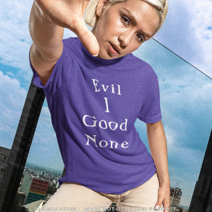 Camiseta Citação Serif Limpa Mau 1 Bom Nenhum