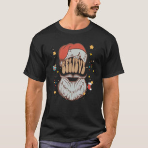 Camiseta Citação Sobre Papais noeis De Barba Correspondendo