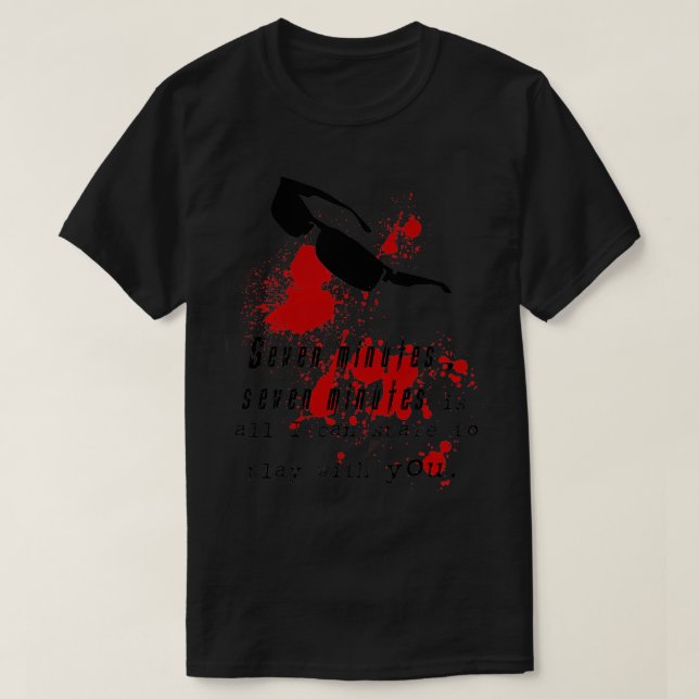 Camiseta Citação Wesker de Sete Minutos (Frente do Design)