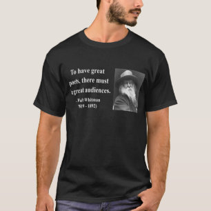 Camiseta Citações 12b de Whitman