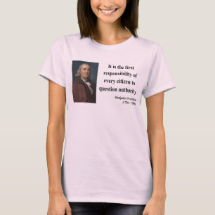 Camiseta Citações 3b de Ben Franklin