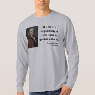 Camiseta Citações 3b de Ben Franklin