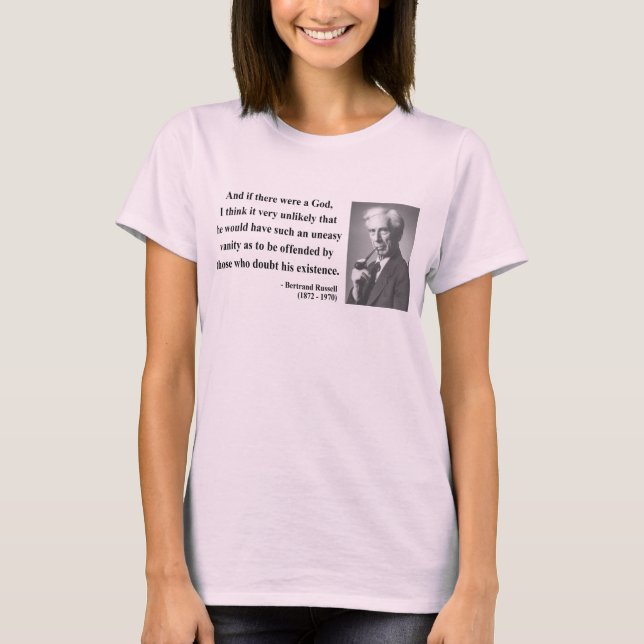 Camiseta Citações 3b de Bertrand Russell (Frente)