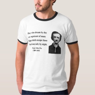 Camiseta Citações 3b do ponto de entrada de Edgar Allen