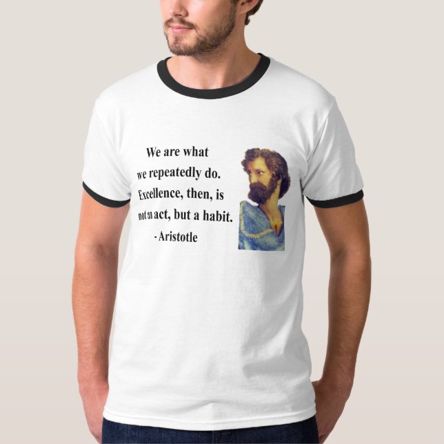 Camiseta Citações 4b de Aristotle (Frente)