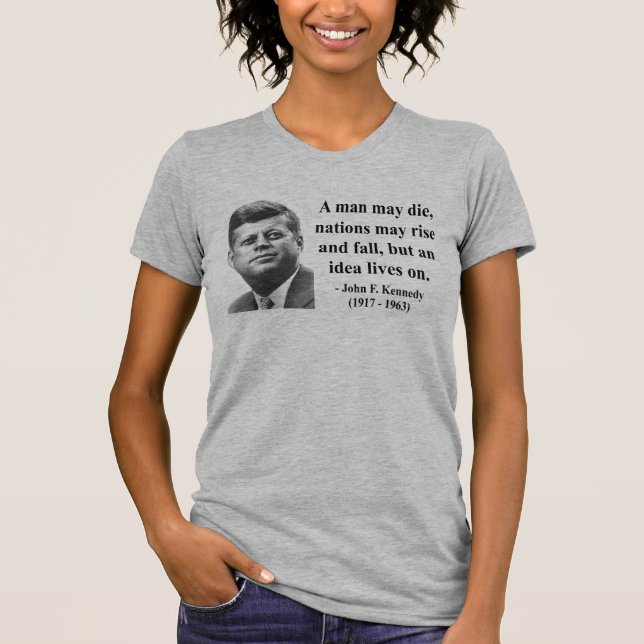 Camiseta Citações 4b de JFK (Frente)