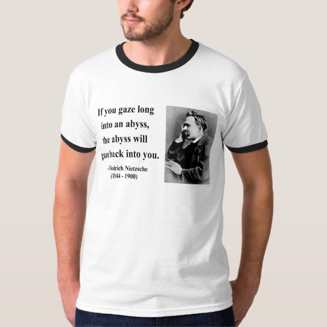 Camiseta Citações 4b de Nietzsche (Frente)