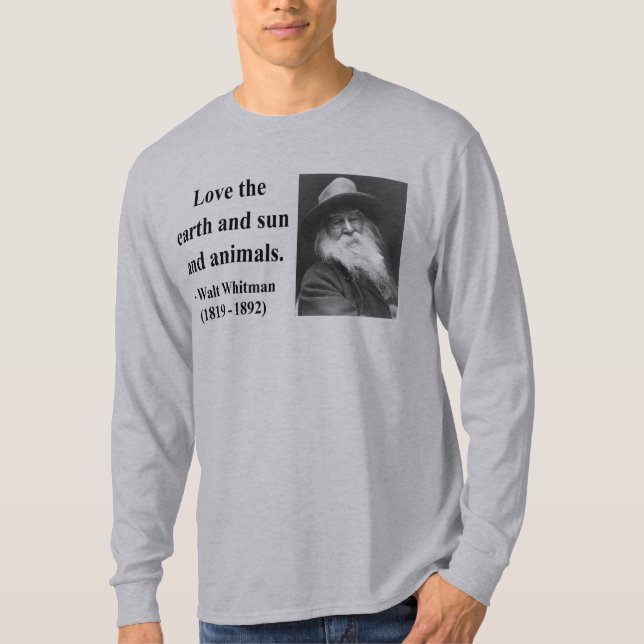 Camiseta Citações 4b de Whitman (Frente)