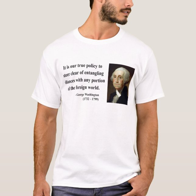 Camiseta Citações 5b de George Washington (Frente)
