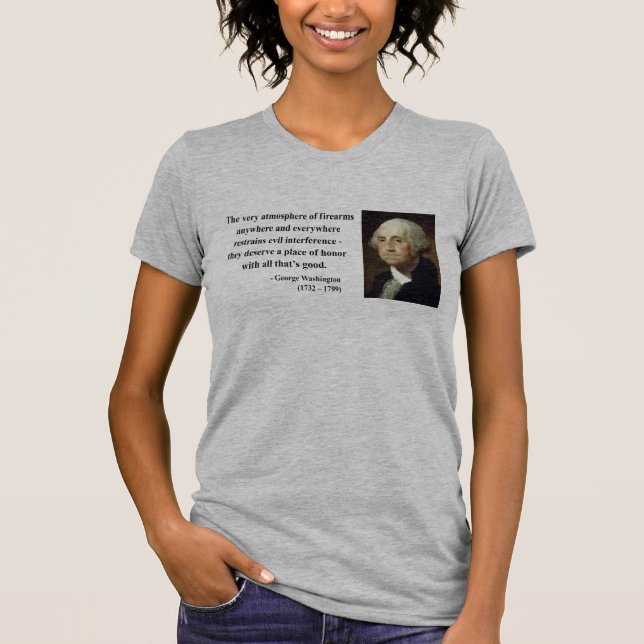 Camiseta Citações 7b de George Washington (Frente)