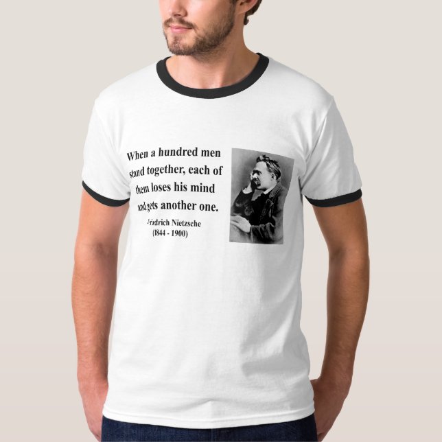Camiseta Citações 7b de Nietzsche (Frente)