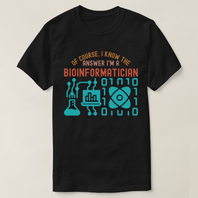 Camiseta Citações Bioinformáticas55, Estudantes de Bioinfor (Frente do Design)