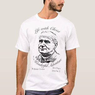 Camiseta Citações católicas do JPII católico do Reino U
