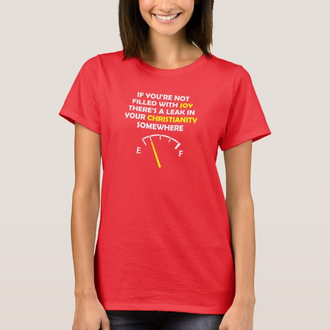 Camiseta Citações Cristãs Cheias de Alegria (Frente)