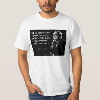 Camiseta Citações da liberdade da igualdade de Milton
