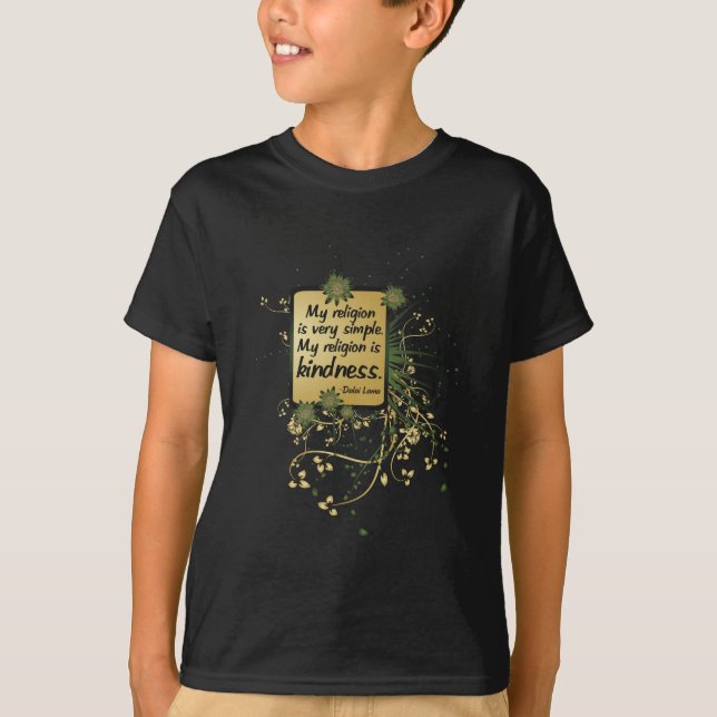 Camiseta Citações da religião de Dalai Lama (Frente)