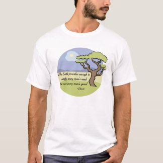 Camiseta Citações da terra pelo t-shirt de Gandhi