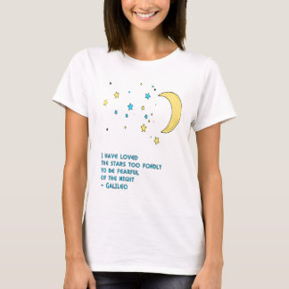 Camiseta Citações das estrelas de Galileo