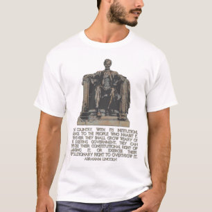 Camiseta Citações de Abraham Lincoln em nosso direito do
