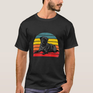 Camiseta Citações de Amor ao Cão Retriever Labrador Preto