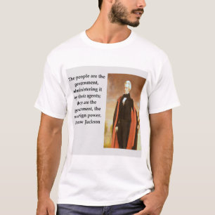 Camiseta citações de Andrew Jackson