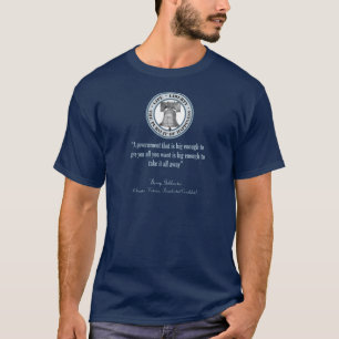 Camiseta Citações de Barry Goldwater (o governo grande)