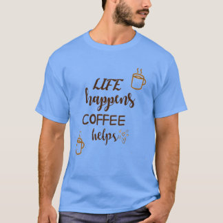 Camiseta Citações de caféCitações vintage