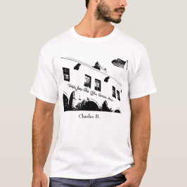 Camiseta Citações de Charles Bukowski (brancas)