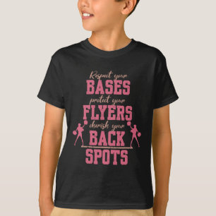 Camiseta Citações de Cheerleading Garotas Mulheres Cheer