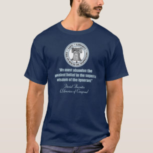 Camiseta Citações de Daniel Boorstin - sabedoria do