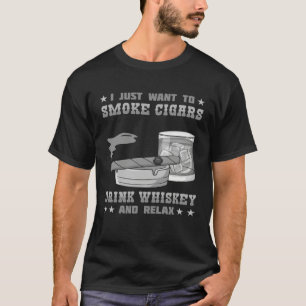 Camiseta Citações de Fumante de Charuto Fumando   1