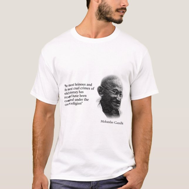 Camiseta Citações de Gandhi (Frente)