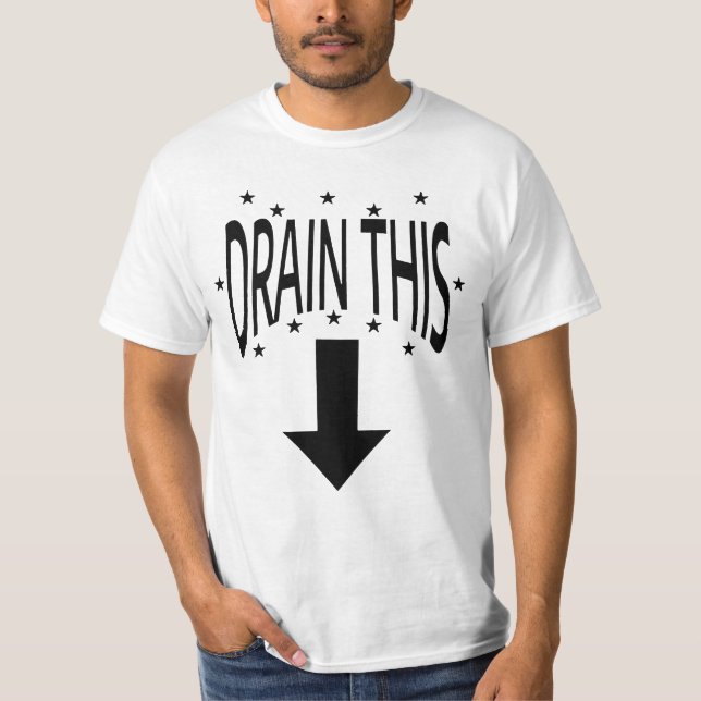 Camiseta citações de gangues drenadas (Frente)