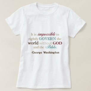 Camiseta Citações de George Washington
