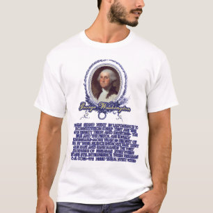 Camiseta Citações de George Washington em armas de fogo