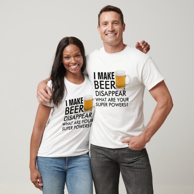 Camiseta Citações de Humor de Cerveja Superpoderosa T - Cer (Unissex)