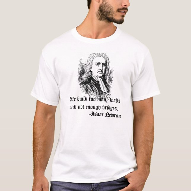 Camiseta Citações de Isaac Newton (Frente)
