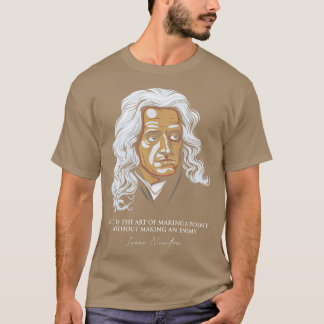 Camiseta Citações de Isaac Newton