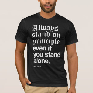 Camiseta Citações de John Adam mim