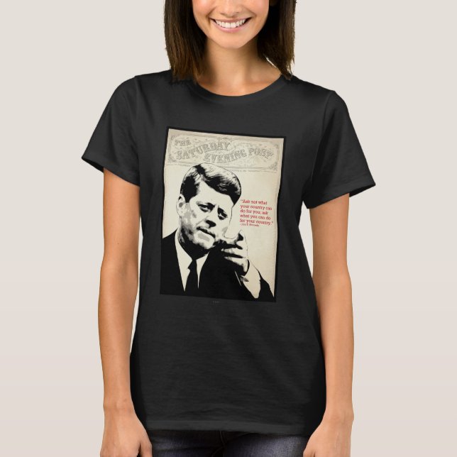 Camiseta Citações de John F. Kennedy (Frente)