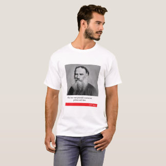 Camiseta Citações de Léon Tolstói