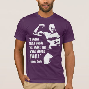 Camiseta Citações de levantamento do Gym do Bodybuilding