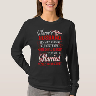 Camiseta Citações de Marido da Enfermeira de Tendência Quen