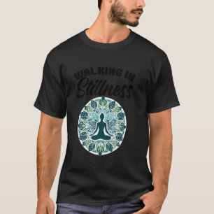 Camiseta Citações de Meditação Andando Amantes de Yoga Inst