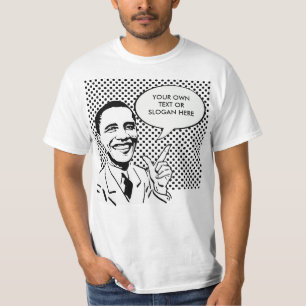 Camiseta CITAÇÕES de OBAMA (entre no seus próprios)