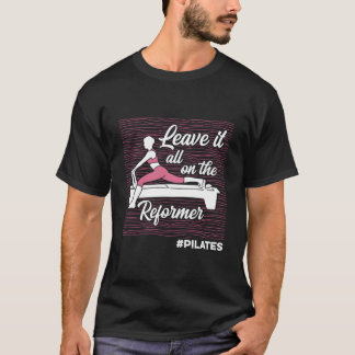 Camiseta Citações de Pilates Treino Exercício Fitness Yoga